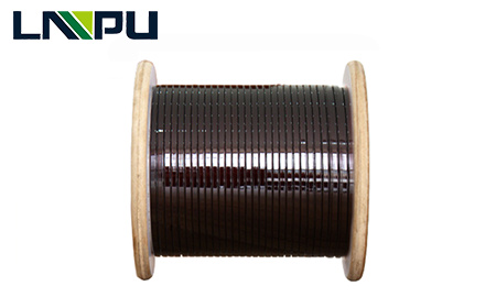 Fil d'aluminium émaillé plat